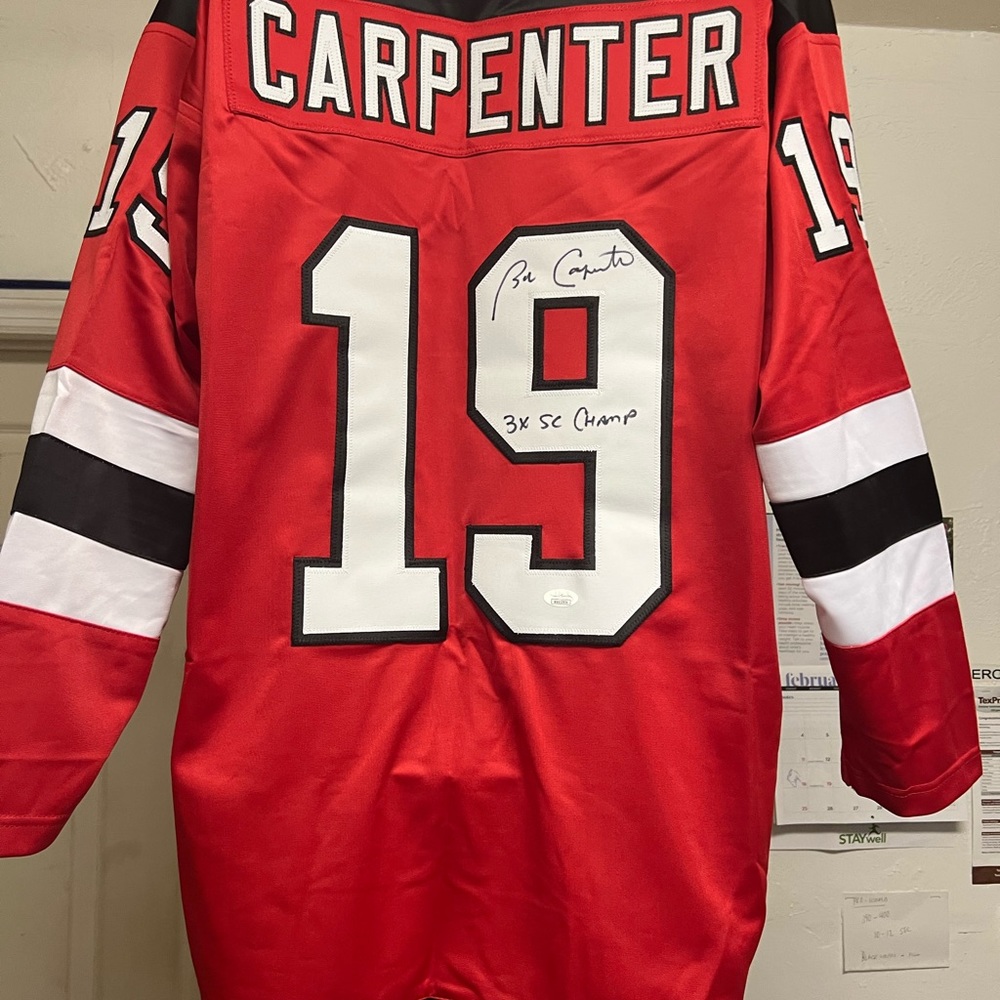 Bobby Carpenter custom hockey jersey